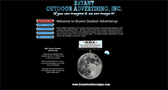 Desktop Screenshot of bryantoutdoorsigns.com