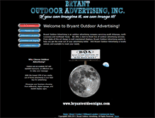 Tablet Screenshot of bryantoutdoorsigns.com